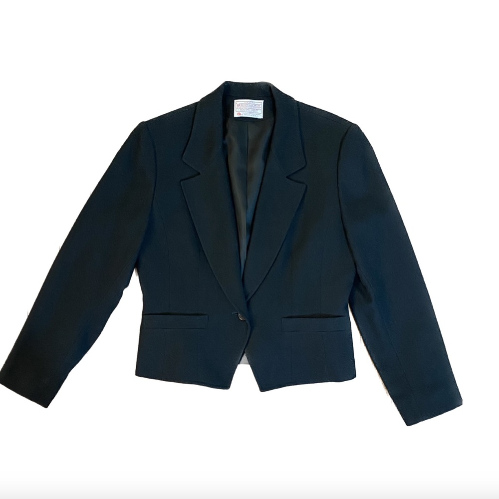 Vintage Pendleton Cropped Wool Blazer - image 1